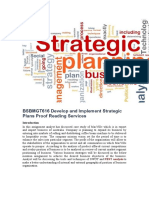 BSBMGT616 Develop and Implement Strategic Plans Proof Reading Services