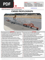 CS8500 Profilograph Brochure - 2016