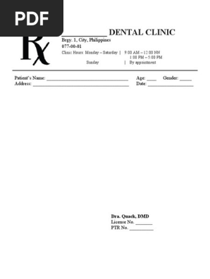 Prescription Pad