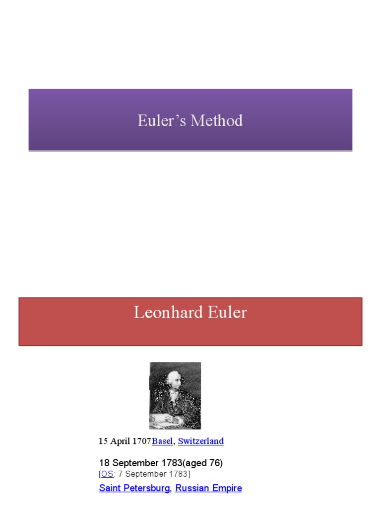 Eulers Modified Method