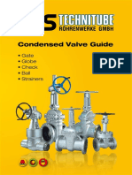 Condensed Valve Guide: - Gate - Globe - Check - Ball - Strainers