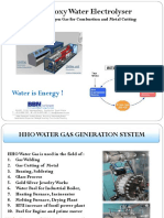 Hydroxy Water Electrolyser Hydro-Oxygen Gas For Combustion and Metal Cutting. Water Is Energy! PDF