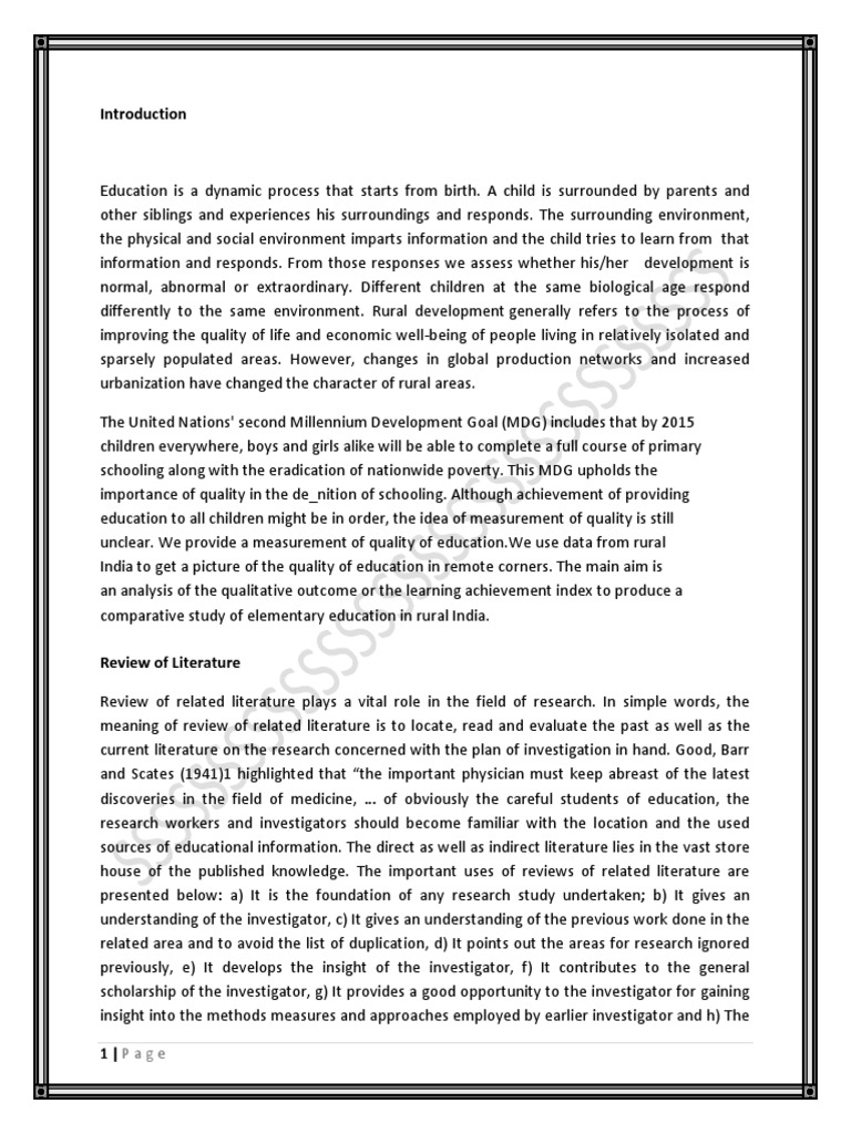 Rural Education Development in India | PDF | Educational Technology ...