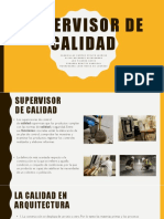 Supervisor de Calidad en Arquitectura