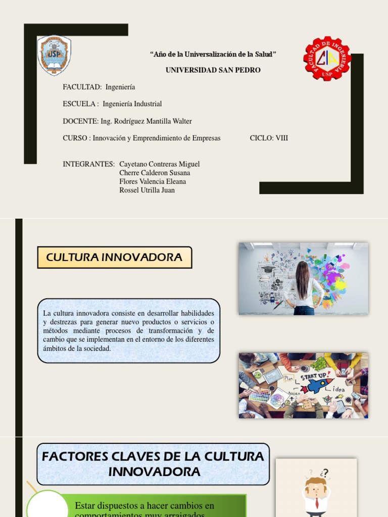 Cultura y Valores para la Innovación | PDF | Innovación | Logística