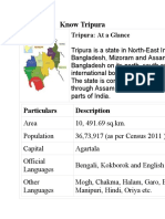 Know Tripura: Particulars Description