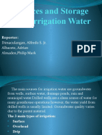 Sources and Storage of Irrigation Water Systems