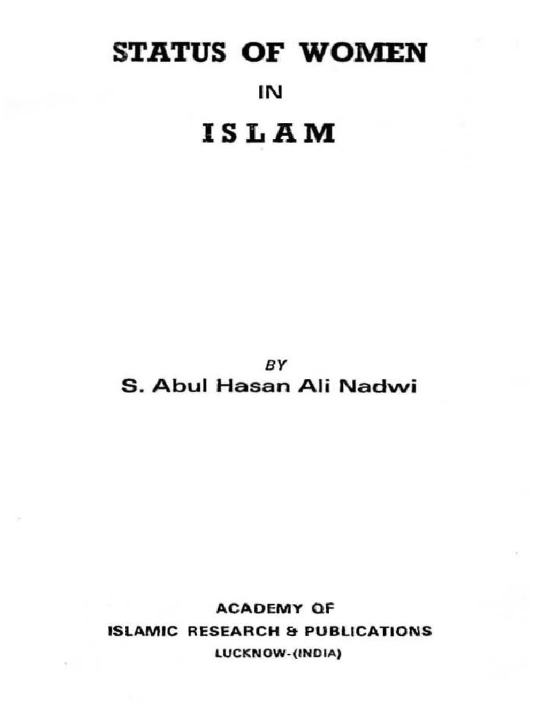 Status of Women in Islam | Download Free PDF | Prophets And Messengers ...