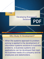 Developing IT Solutions Chapter 12