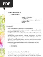 Classification of transducers