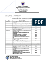 Department of Education: Work From Home Accomplishment Report