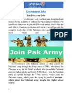 Pak Army Jobs (Govt Jobs) PDF