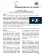 Management Perspective On Low Productivity and Related Causative Factors: A Study On Indian Apparel Manufacturing Industry