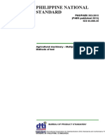 PNS/PAES 263:2015 Agricultural Machinery Testing Standard