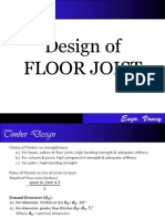 Design of Floor Joist and Bolted Connection
