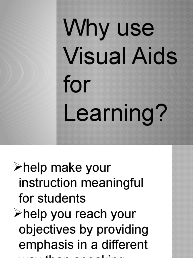 Benefits of Visual Aids in Learning | PDF