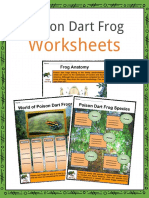 Sample Poison Dart Frog Worksheets PDF