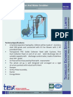 Cyclone Separator and Water Scrubber: Technical Specifications