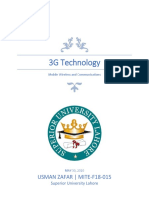 3G Technology: Usman Zafar - Mite-F18-015