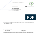 Statistics and Probability Grade 11