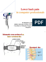 Lower Back Pain: in Computer Professionals
