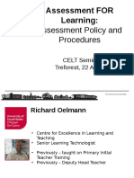 Assessment Policy and Procedures