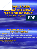 4.ORGANIZAREA INTERNĂ A ȚĂRILOR ROMÂNE SEC.14-17