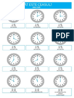 Plansa - Cat Este Ceasul - Ora Fixă PDF