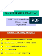 Jsa Refresher Training: YOHO Development Project EPC2 Offshore Nigeria YQ Platform