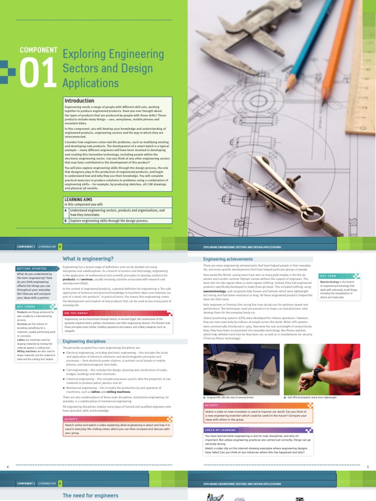 Exploring Engineering Sectors and Design Applications: Component | PDF ...