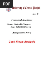 Cash Flows Analysis: Sec: B Financial Analysis