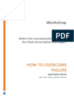 Workshop: How To Overcome Failure