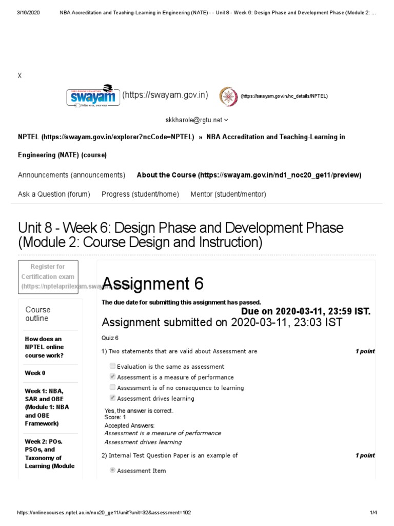 Assignment 6: Unit 8 - Week 6: Design Phase and Development Phase ...