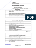 Organizational Values Assessment PDF