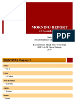 Morning Report Neuro Tan Sri 19-11-2019