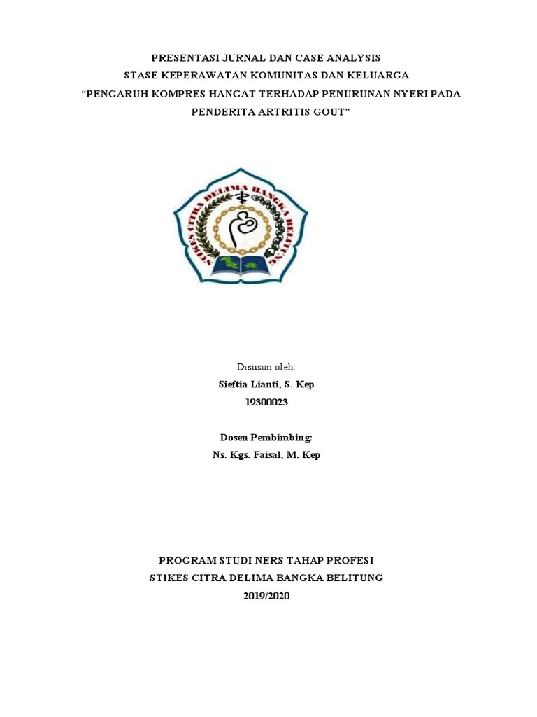 Presentasi Jurnal DAN CASE ANALYSIS GERONTIK | PDF