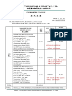 Pro Forma Invoice For HOWO Tractor Truck and Dump Truck (CIF) Corrigé