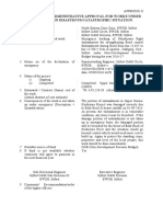 Proforma For Administrative Approval For Works Under Emergency in Disastrous/Catastrophic Situation