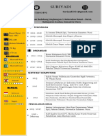 CV Lamaran Kerja Suriyadi