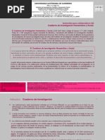 Cuaderno de Investigación Humanística y Social. Instructivo Para Colaboradores