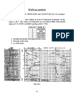 Well Log Analysis:) at 8450 FT and R