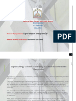 Signal Expoun Energy and Ef: Name of The Experiment