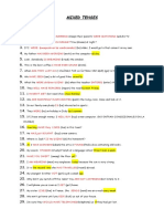 Set 4 Answers Mixed Tenses