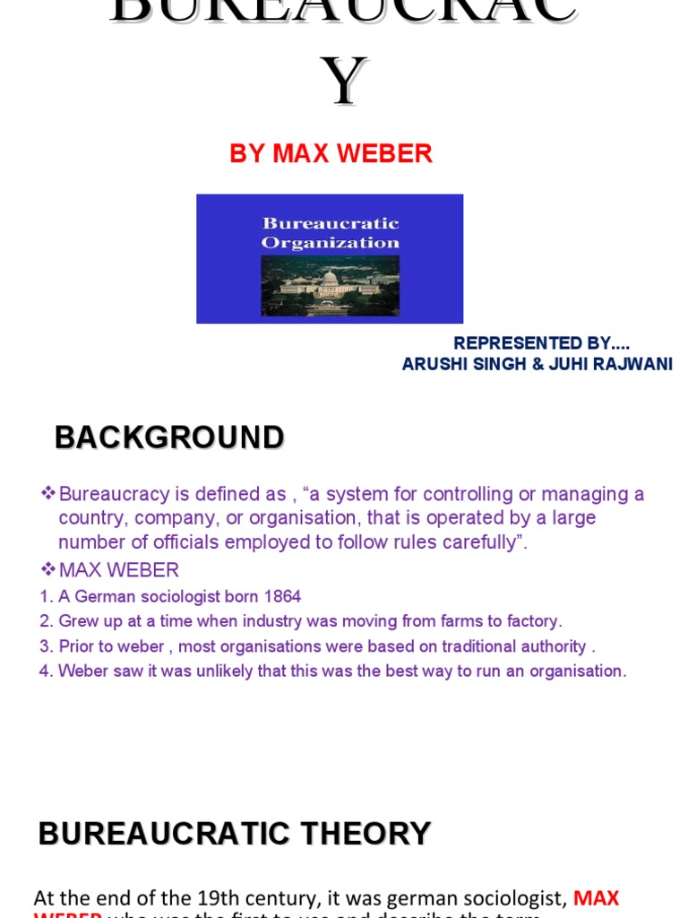 BUREAUCRACY | PDF | Bureaucracy | Max Weber