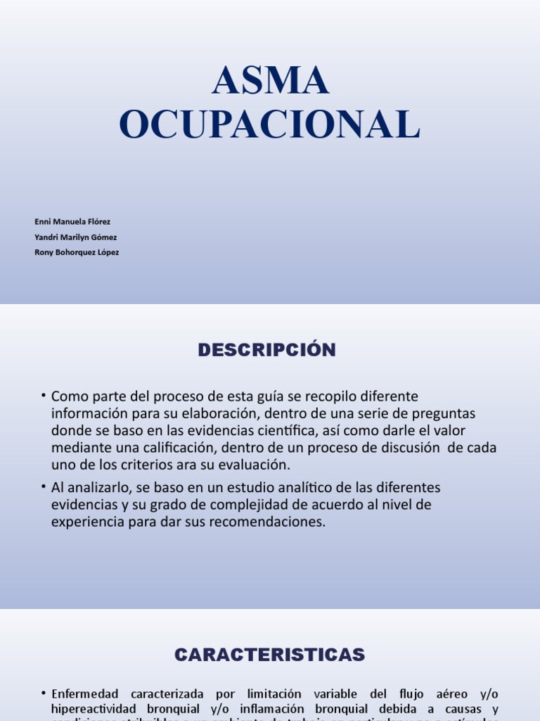 Asma ocupacionall1 descargar gratis pdf asma ciencias de la salud