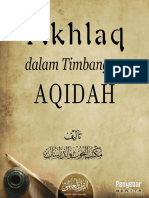 Akhlaq Dalam Timbangan Aqidah