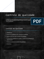 Controle estatístico para garantia da qualidade