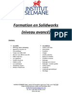 Solidworks Niveau Avancé