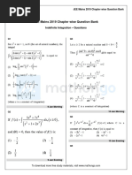 JEE Mains 2019 Chapter Wise Question Bank: Indefinite Integration - Questions