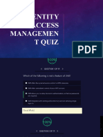 AWS Identity and Access Management Quiz